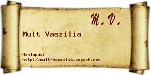 Mult Vaszilia névjegykártya